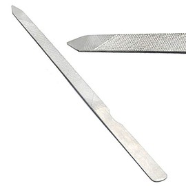 AAProTools Double Sided Triple-cut Nail File Stainless Steel German Grade Manicure File