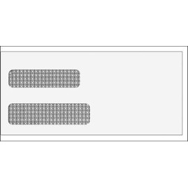 EGP Security Lined Double Window Envelope Self Seal, 500 Count, Size 4 1/8 x 9