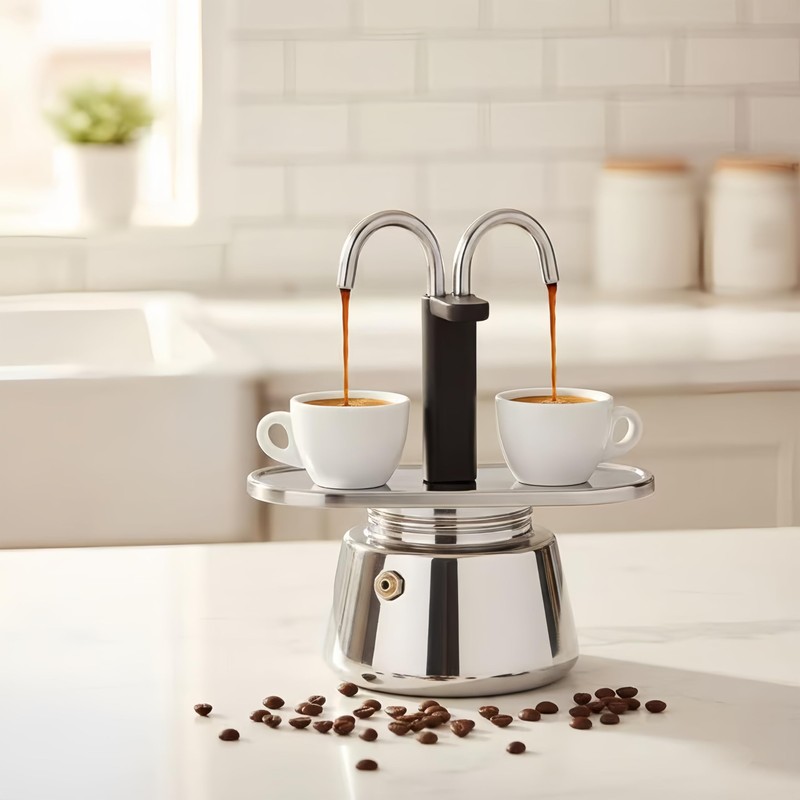 YANGYIXIN Aluminum 2 Cup Moka Pot 100ml Mocha Espresso Coffee