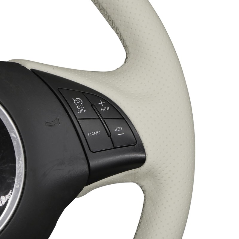 MEWANT Steering Wheel Cover for Fiat 500 2008-2012 DIY Hand