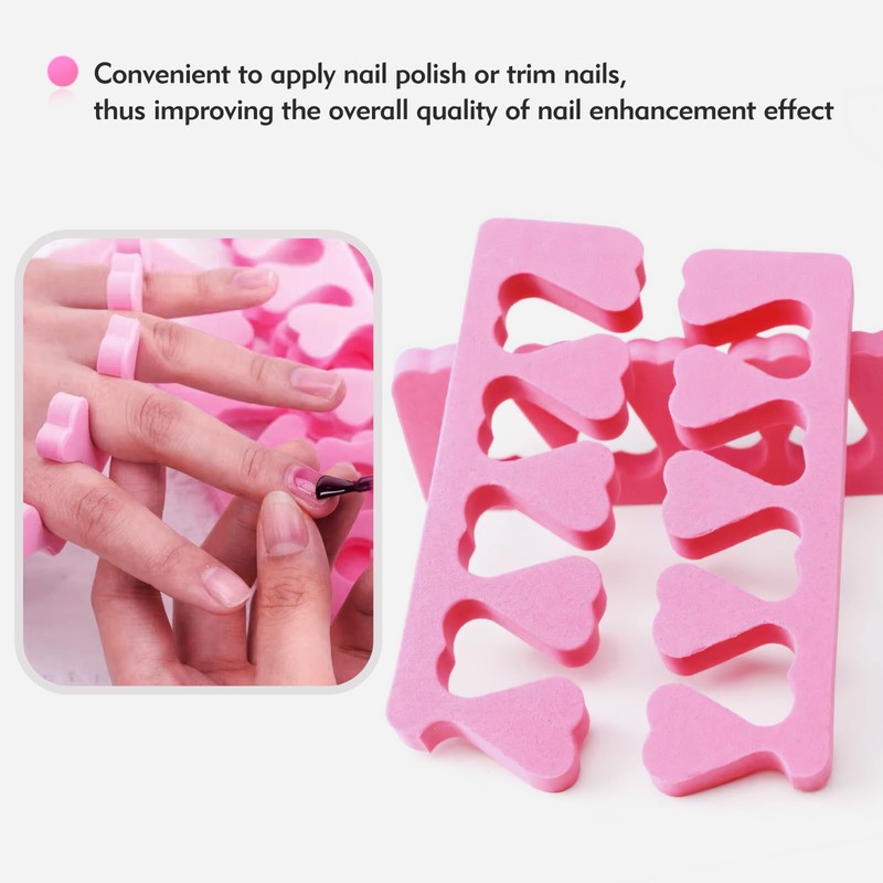 ToeSeparators 50PCS,Soft Sponge Nail Toe Separator Divider, for Household Use,