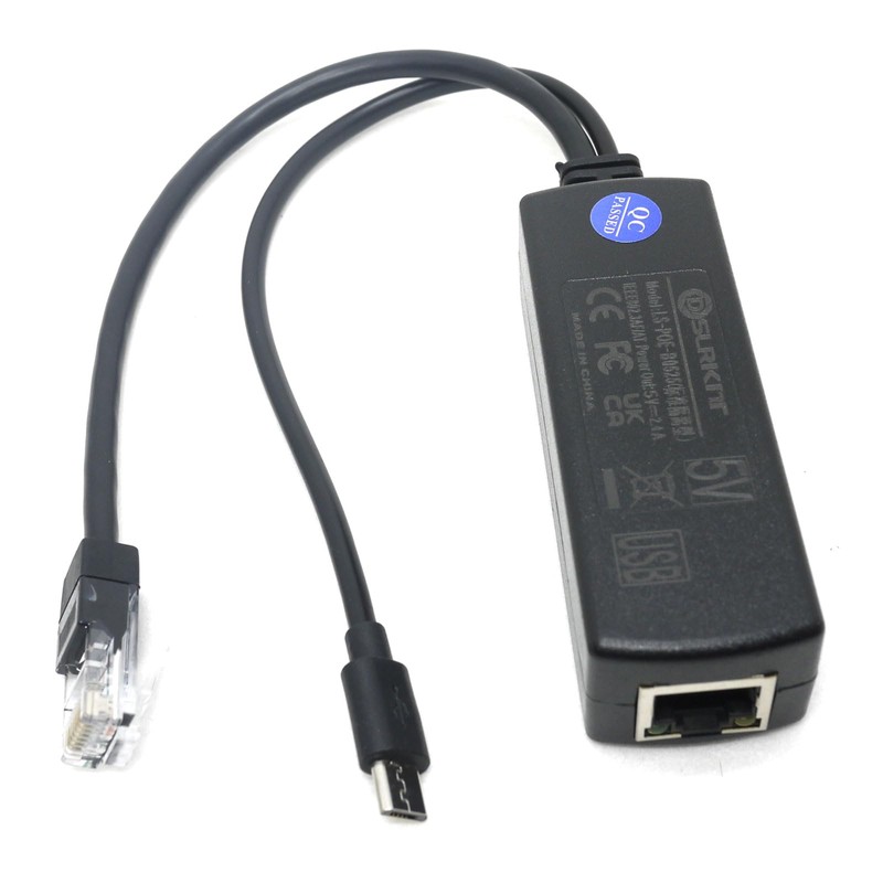 DSLRKIT Active PoE Splitter Power Over Ethernet 48V to 5V