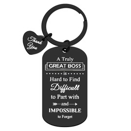 Ximalun Boss Keyring Gifts for Women Men Lady Boss Appreciation Gifts Christmas Birthday Boss Day Retirement Leaving Gifts Thank You Gifts for Boss Leader Manager Supervisor