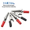 WMYCONGCONG 22 PCS Metal Alligator Clips Electrical Test Clamps with