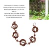 Hztyyier Hanging Metal Decorative Rain Chain for Garden Courtyard