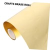 Ciieeo 1 Roll High Hardness Brass Foil Sheet Thick Wide