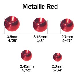 ANGLER DREAM 50 PCS Tungsten Beads Nymph Head Ball Fly Tying Beads Fly Tying Materials Six Colorful Colors 2.0MM-3.5MM