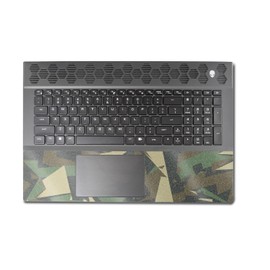 MightySkins Glossy Glitter Skin Compatible With Alienware M18 R1 (2023) Full Wrap Kit - Polygonal Camo | Protective, Durable High-Gloss Glitter Finish | Easy To Apply & Change Styles | Made in the USA