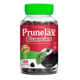 Prunelax Ciruelax Regular Strength Laxative Gummies - Gentle Relief for Occasional Constipation – Made with Natural Senna, Predictable Relief, Gluten-Free, Works in Just 8 to 12 Hours - 60ct