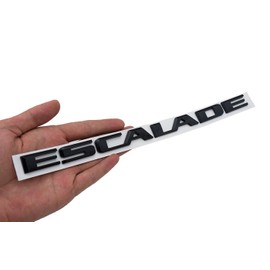 Front Door Rear Tailgate Letter Emblem Badge 3D Nameplate Replacement for 2021-2025 Escalade 1Pc (Gloss Black)