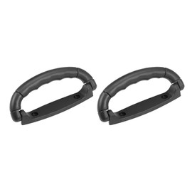sourcing map Luggage Handle Pull Plastic 4.92-Inch Length Luggage Suitcase Handle Grip Black 2 Pcs