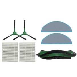 7pcs Main Brush + Side Brush + HEPA Filter + Mop Cloth Compatible with Irobot Roomba Combo Essential (RVG-Y1 Y0112/Y0140/Y0110 Q0120 Q011) Robot Vacuu