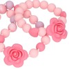 Teething Necklace Bracelet Silicone Flower Shape Design Elegant Exquisite Infant