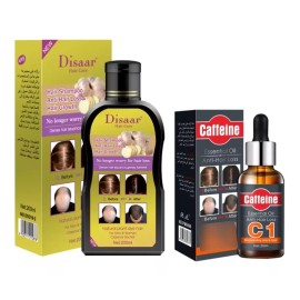 Caffeine, Disaar Shampoo Y Aceite Para Crecimiento De Cabello, Anticaída