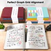 Graph Paper Notebook, 312 Numbered Pages Large A4 Hardcover Leather