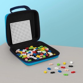 Plus Plus Building Blocks Set 100 Colorful Pieces with Travel Case for Kids