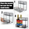 Coffee Syrup Rack (6 Bottle Capacity)，Coffee Syrup Organizer for Coffee