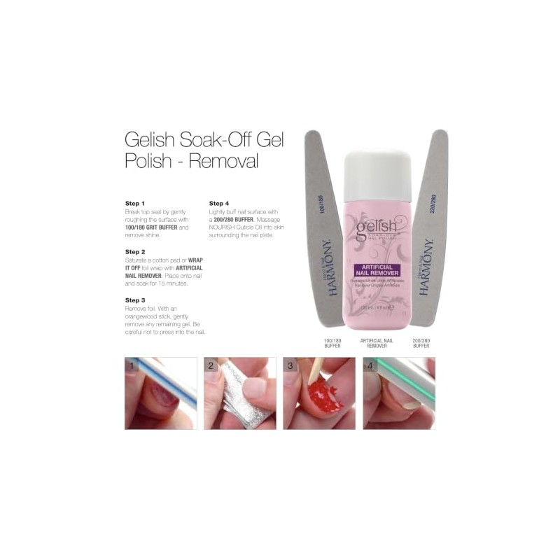 Gelish Artificial Nail Remover, 4 Ounce