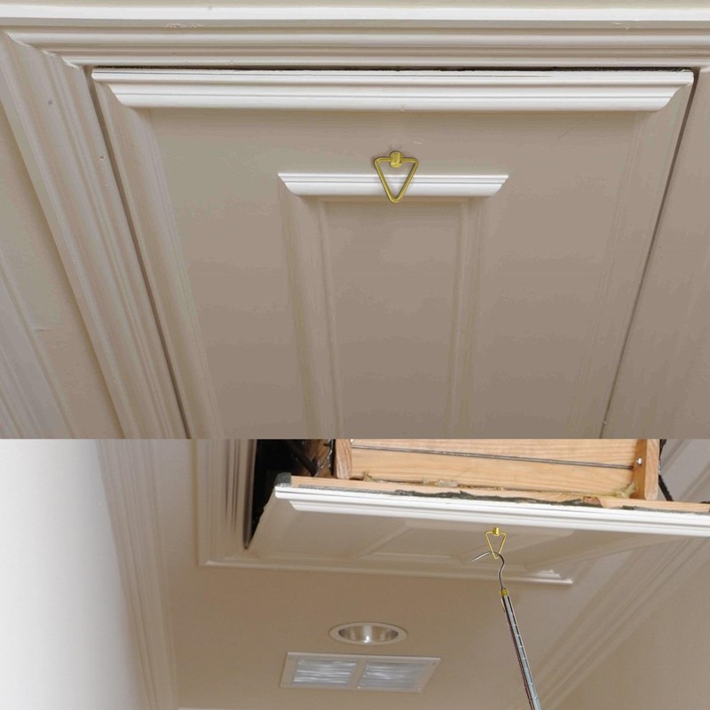 Alaisee Attic Ladder Pull System Kit,Attic Pull System Hook Set