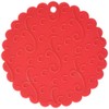 Norpro Jar Opener Silicone Grip Potholder Trivet Red Secure Non