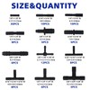 Vacuum Connector Assortment 113 PCS Heat Resistance 240℃（460℉）Automotive Vacuum Tubing