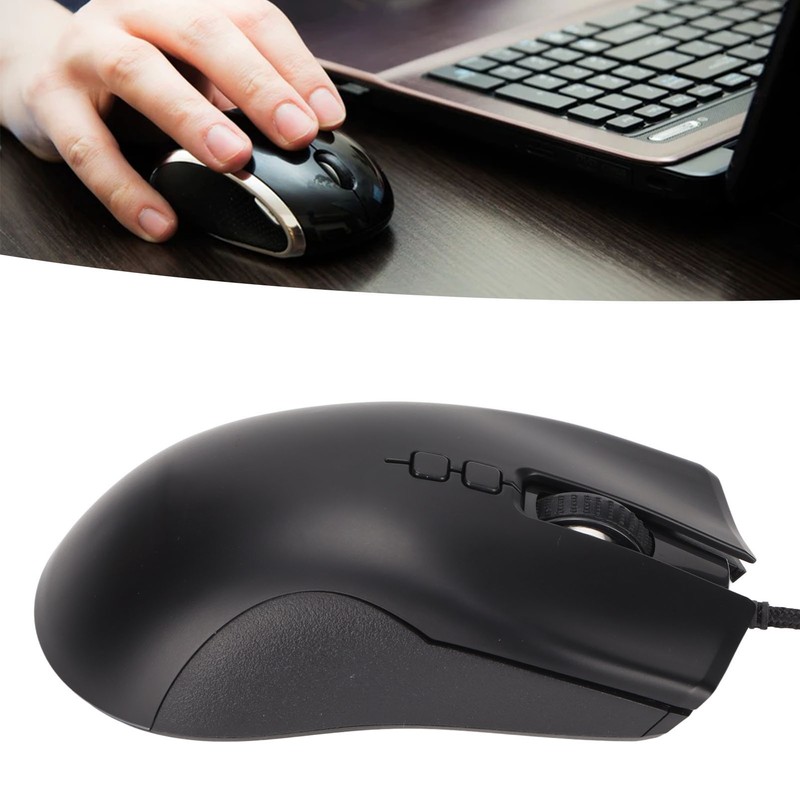 Gaming Mouse Ergonomic Design RGB Backlit USB Wired Plug and