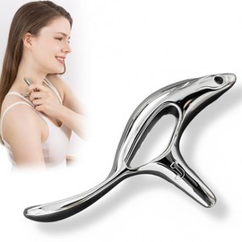 InfiniteRelax Metal Trigger Point Massage Tool for Deep Tissue Massage & Acupressure Body Gua Sha Tool, Muscle Scraper Massager, Thumb Saver Tool, Fascia Blaster for TMJ Relief