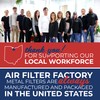 Air Filter Factory 9-1/2 Inches Round x 3/32 With Center
