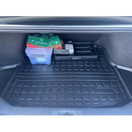 EACCESSORIES EA Cargo Liner - Trunk Mat for NISSAN SENTRA 2020-2024 – Weather-Resistant Trunk Mats for Cars with Raised Lip–Non-Slip Car Trunk Mat Tray Pad Boot–Laser Pre-Cut Design