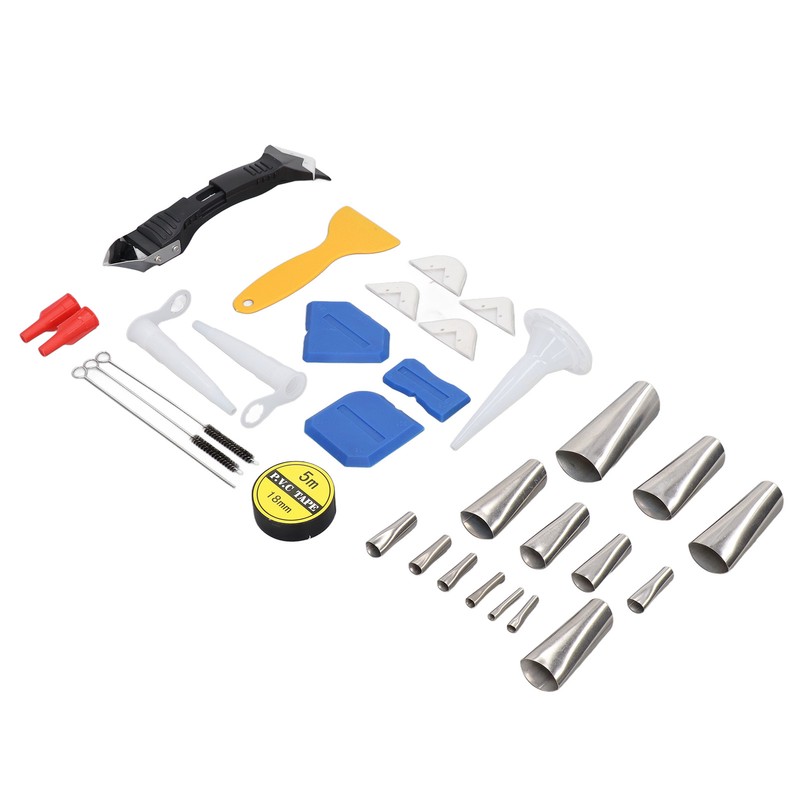 Caulking Finishing Tool Kit Stainless Steel Silicone Sealant Caulk Grout