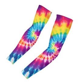 Binienty Camo Arm Sleeves for Women Men UV Sun Protection Arm Sleeves 2Pcs Color Tie-Dye Elastic Unisex Cooling Arm Sleeves Covers for Outing,Garden,Sporting, Size M