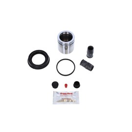 Bigg Red - Front Brake Caliper Repair Seal Kit & Pistons - Compatible with Fusion, Puma, Fiesta, Street KA, TT, A3,A1, 3 Series, Golf, Jetta, Eos, Caddy III,