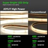 JOYLIT 24V COB LED Strip Lights Waterproof 4000K 550LM/FT Super