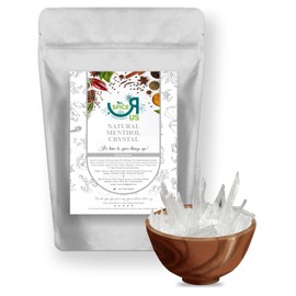 Pure Menthol Crystals Natural Aromatherapy Congestion Blocked Nose Relief Cold Flu Premium Quality by Spice R Us 25g-1900g (50g)