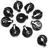 E-outstanding 10 PCS Black CR2032 2025 2016 Coin Cell Button