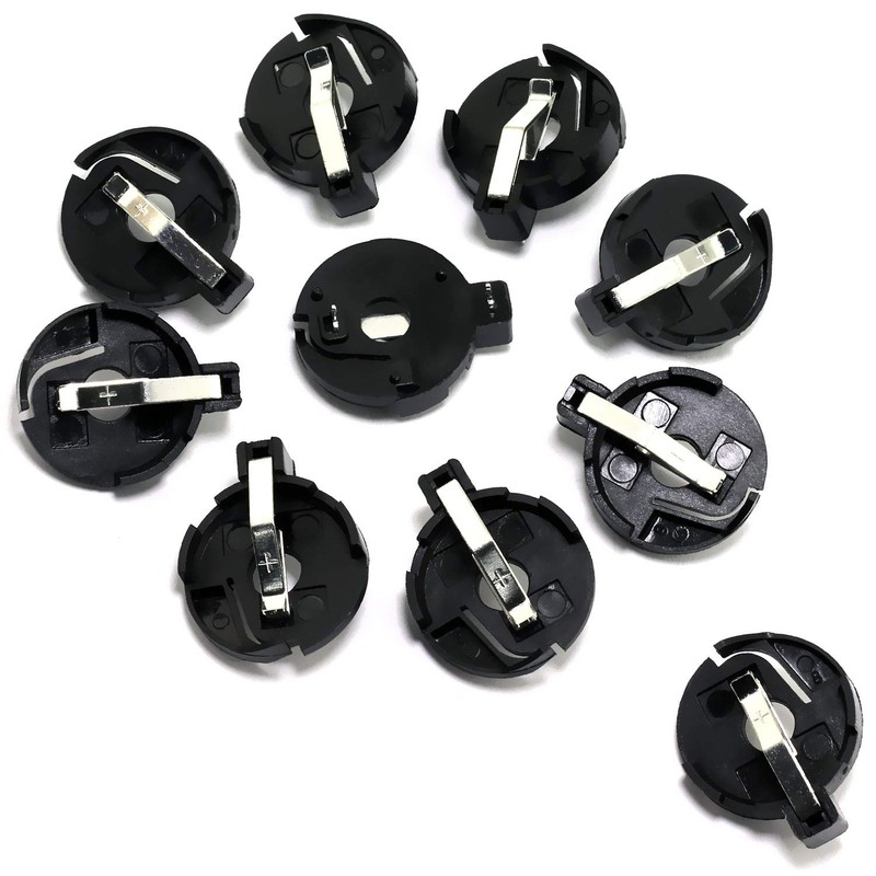 E-outstanding 10 PCS Black CR2032 2025 2016 Coin Cell Button