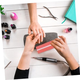 Healvian 80pcs Files Tool Dual-sided Sponge Polishing Block for Nail Art Travel-friendly Manicure Supplies Easy to Use