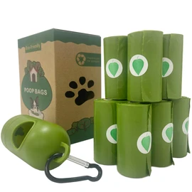 Dog Poop Bags with Dispenser - 150 Count Lavender Scented Poop Bags, Leak Proof and Extra Thick Pet Waste Bags, 1 Poop Bag Holder and 150 Bags for Dog Walking and Cats