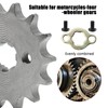 Saihisday 428 Chain Sprocket 14T 17mm Front Engine Sprocket Compatible