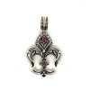 Gold & Diamond Direct 925 Sterling Silver Ruby Fleur De