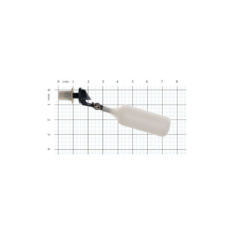 Kerick Valve MA252 PVC Mini Float Valve, Tank Mount, Adjustable
