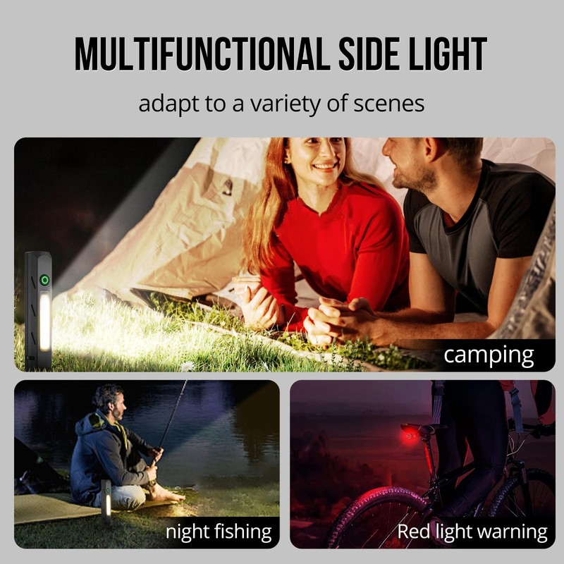 EDC Rechargeable Flashlight, 1400 High Lumens LED Flashlight with Magnetic