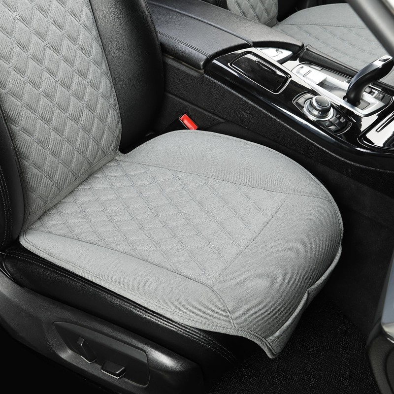 West Llama Linen Car Seat Covers-Breathable & Soft-Front Car Seat