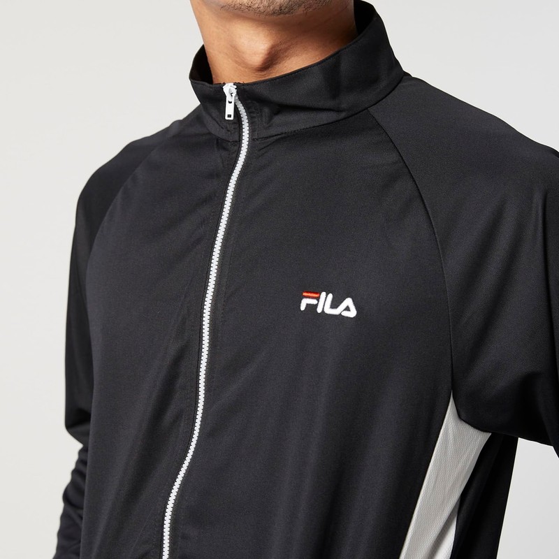 Fila 426288 Men's Plain Front Zip Color Stand UV Jacket