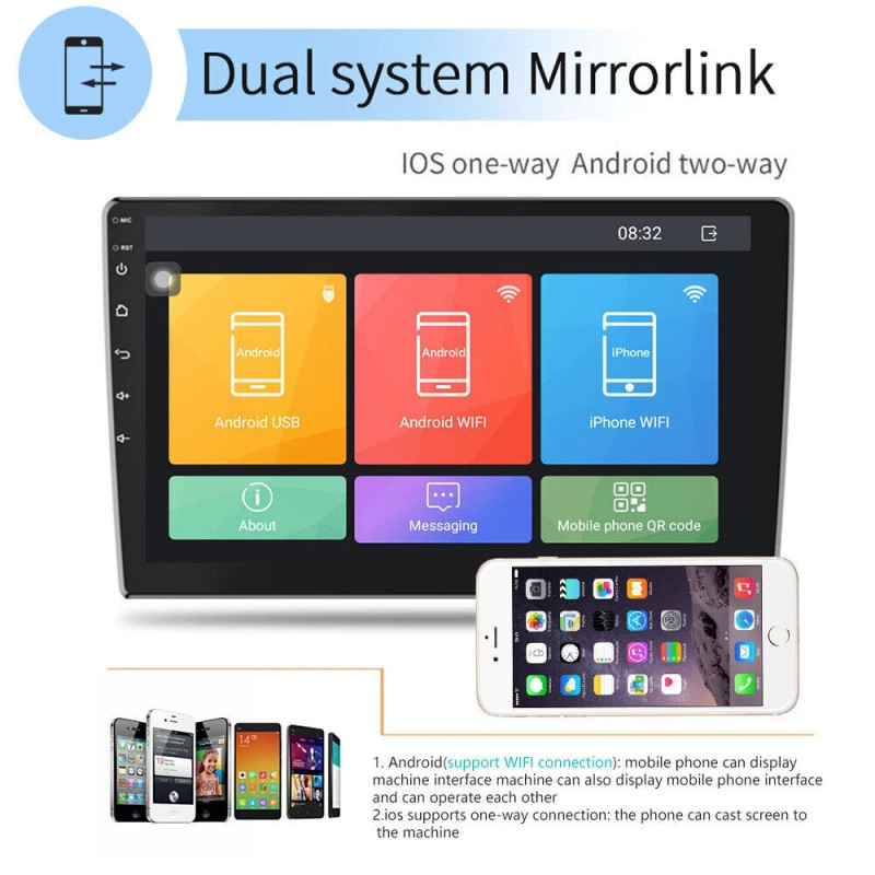 Unbranded Apple Carplay For Toyota Corolla 2014-2016 Android12 Car Stereo