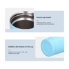 500ML Small Vacuum Coffee Cup Iced Coffee Bottle with Straw