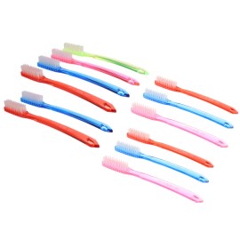  12 Pcs Super Bristle Toothbrush Hard Toothbrushes for Adults Child