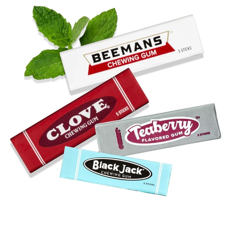 Beemanz, BlackJack, Clove, Teaberrys Chewing Gum Variety Pack - 4