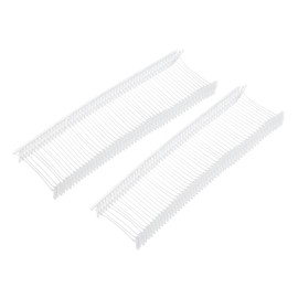 MECCANIXITY 3000pcs Standard Tagging Gun Fasteners 1x0.3 Inch Plastic Tags Clothing Tag Transparent 25mm/1 inch Tags Barbs Attachments for All Standard Price Tag Gun