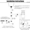 Garbage Disposal Installation Kit, Complete Kitchen Sink Drain Pipe Kit